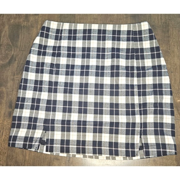 Preppy Schoolgirl Y2K Plaid Mini Skirt Black Pink Clueless size 7 Juniors NWOT - Picture 2 of 7